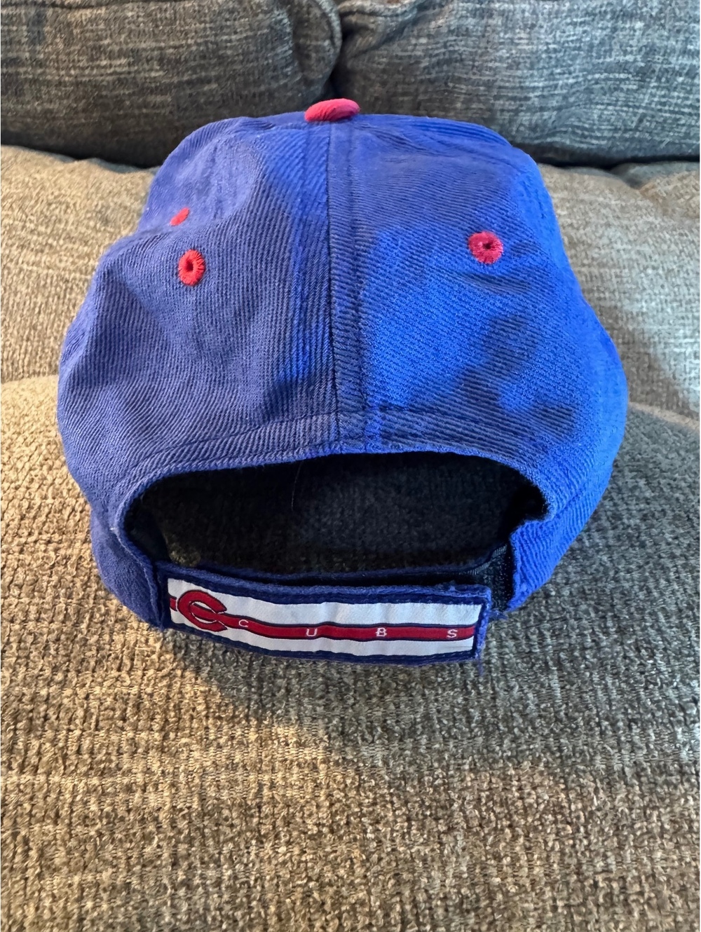 Chicago Cubs Fan Favorite Adjustable Baseball Hat Cap Blue Red - Picture 5 of 11